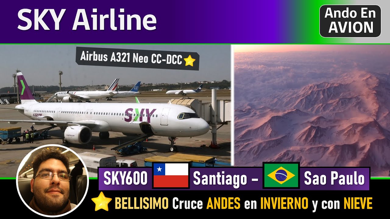 Рейс SKY AIRLINE SANTIAGO SAO PAULO на Airbus A321 Neo CC-DCC