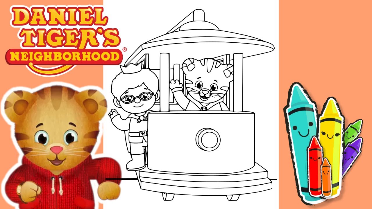 Coloring Daniel Tiger | The Cutest Daniel Tiger Coloring Page