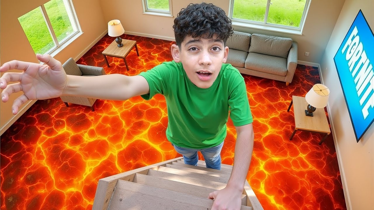 Jason Pura-Pura Main Floor Is Lava Challenge 😱🔥 | Tantangan Seru Anak-Anak