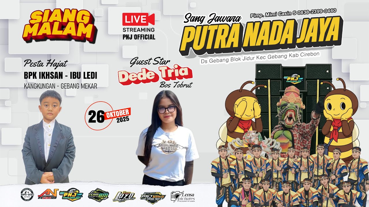 PUTRA NADA JAYA SHOW GEBANG MEKAR BLOK KANGKUNGAN II CIREBON 26 OKTOBER 2025