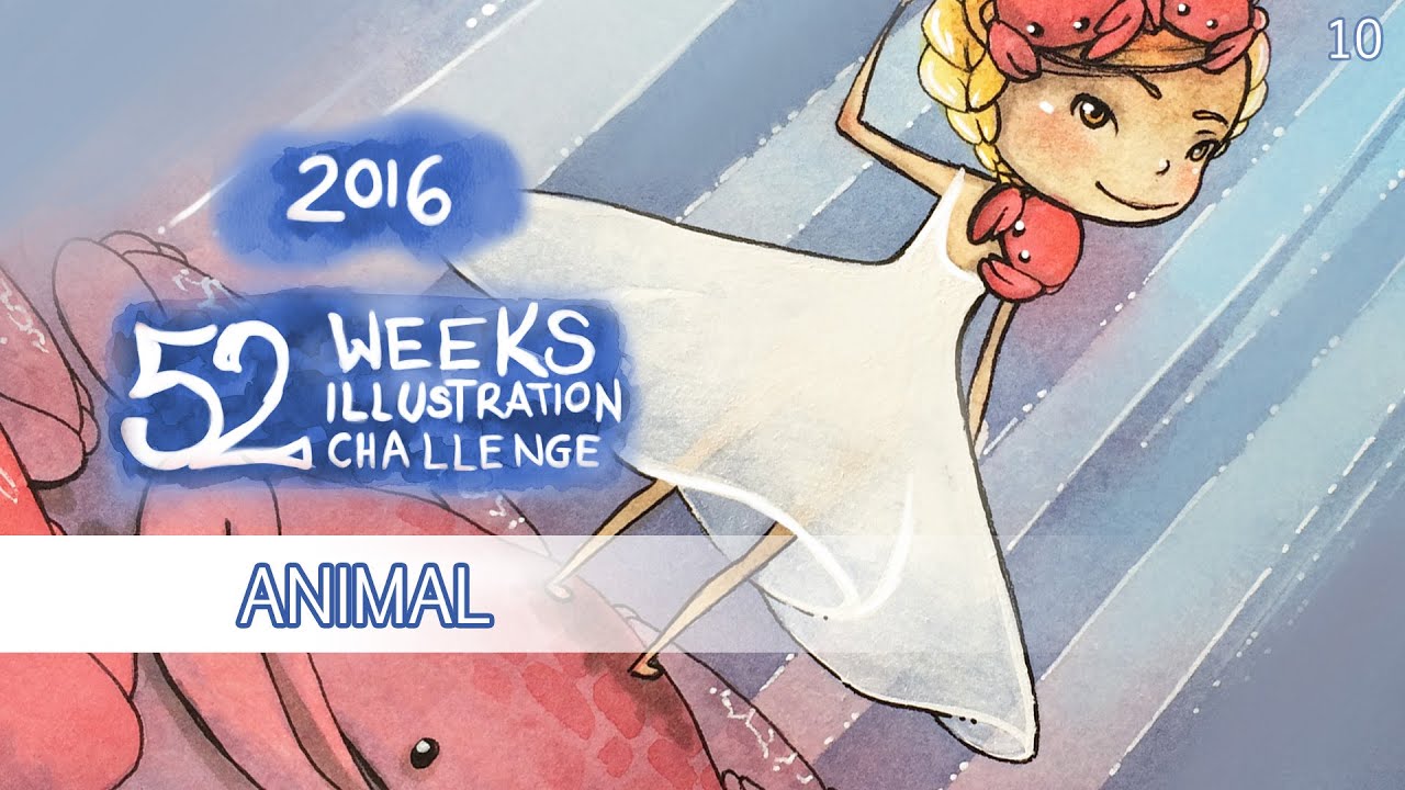 Animal - Watercolor Speedpaint (52 Weeks Illustration Challenge - week10)