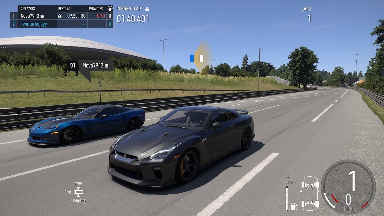 Forza Motorsport Drag Race: 800hp Nissan Gtr vs 900hp C6 Zr1