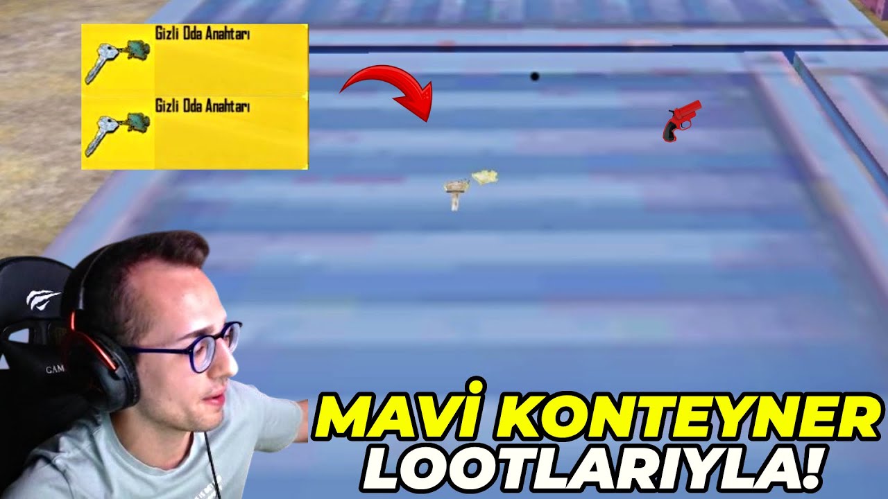 MAVİ KONTEYNER LOOTLARIYLA WIN ALMAK? (2 TANE GİZLİ ODA ANAHTARI) PUBG MOBILE