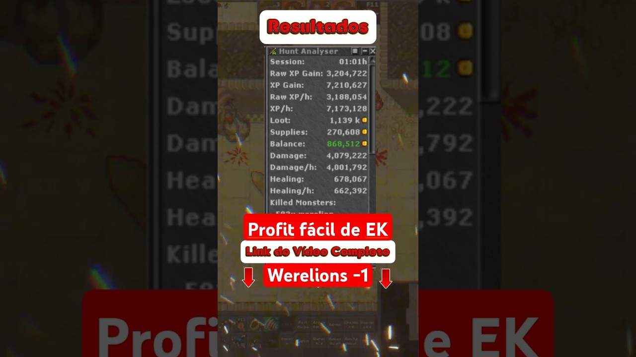 TIBIA - WERELION - HUNT EK AXE SOLO