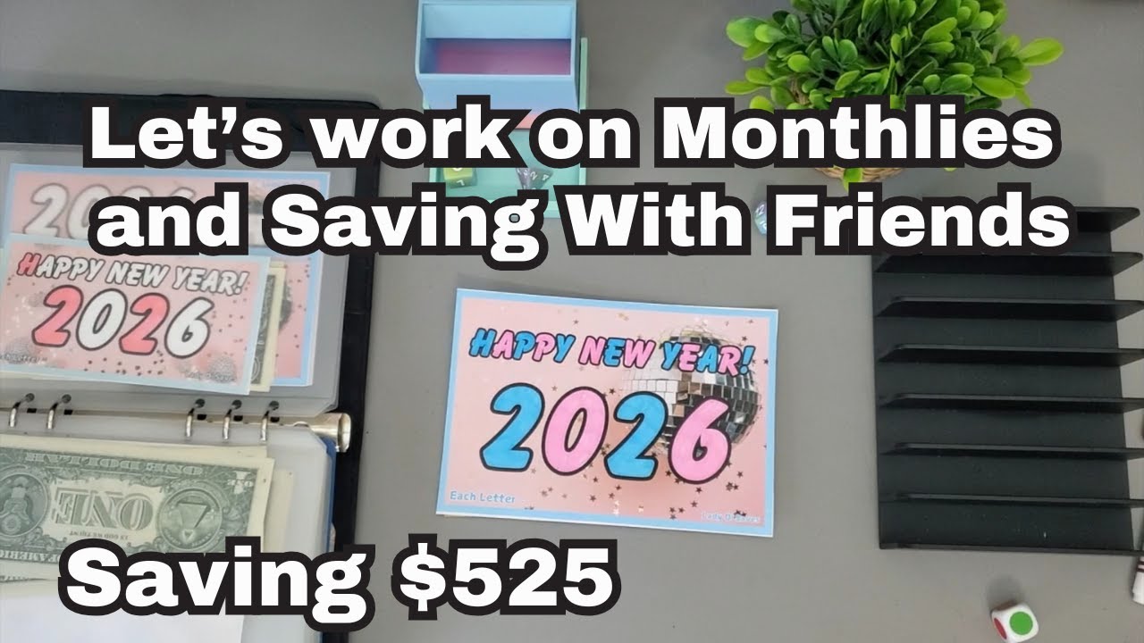 💝🌹Monthlies & Saving with Friends! | February 2nd | Saving Survivor Collab! 🌹💝#savingschallenges