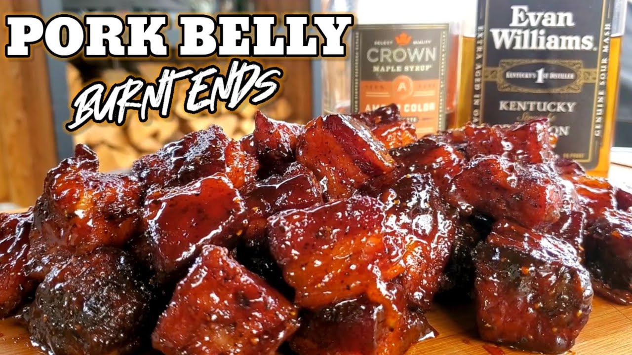 Pork Belly Burnt Ends | Maple Bourbon Sauce | Pork Belly Recipes