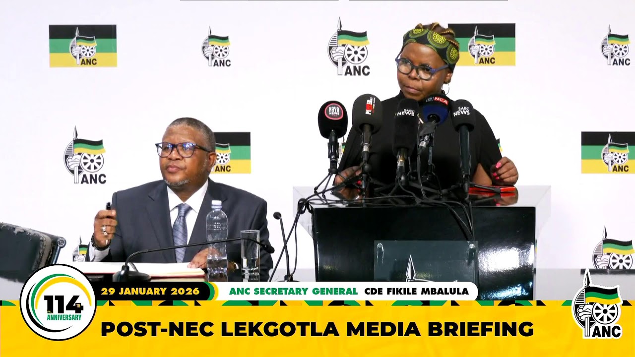 [WATCH LIVE ] ANC SG, Cde Fikile Mbalula delivers outcomes of the #ANCNECLekgotla