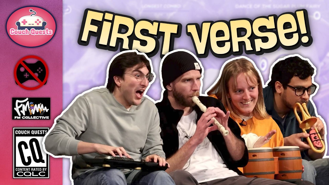 We made real musicians play dumb rhythm games! - Couch Quests S2E1 ft. FM Collective