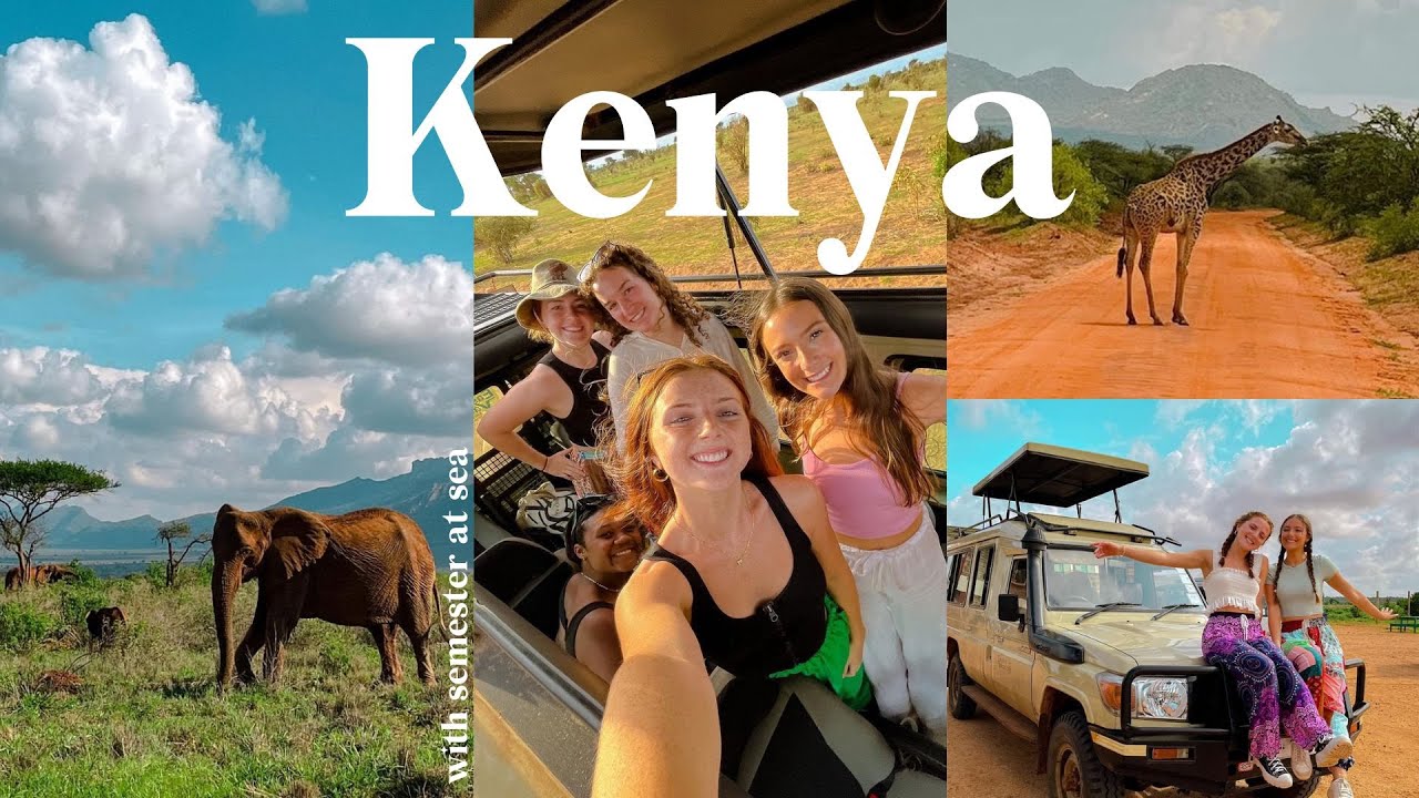 I went on a kenyan safari ⛰️🐘| a few days in tsavo east + west with semester at sea