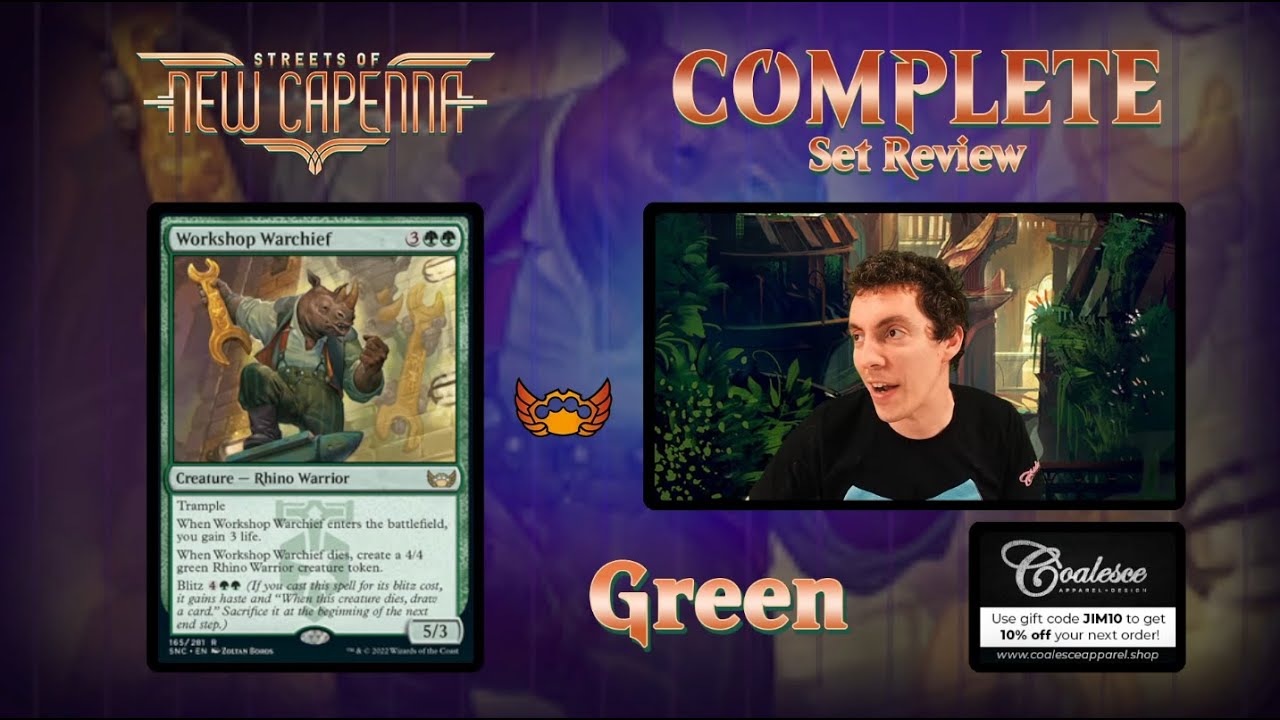 🟢 Complete Set Review - Streets Of New Capenna - Green Cards - Constructed And Limited