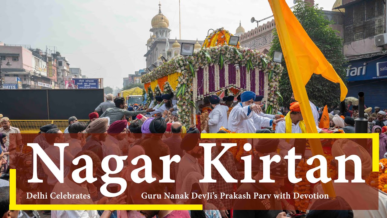 Nagar Kirtan on Guru Purab begins from Gurudwara Sis Ganj Sahib