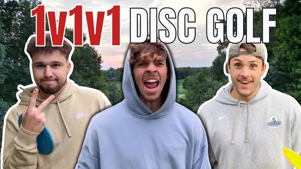 We played a HEATED 1v1v1 disc golf match | Who wins?