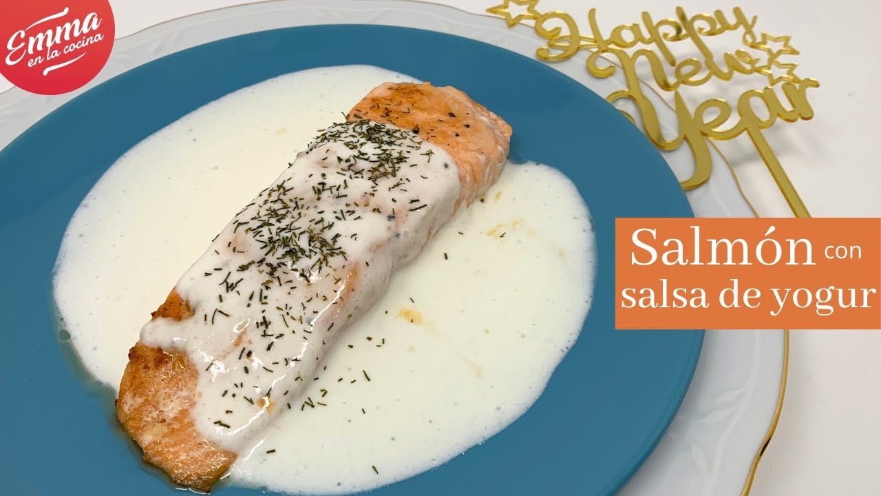 SALMÓN con SALSA DE YOGUR | Recetas navideñas