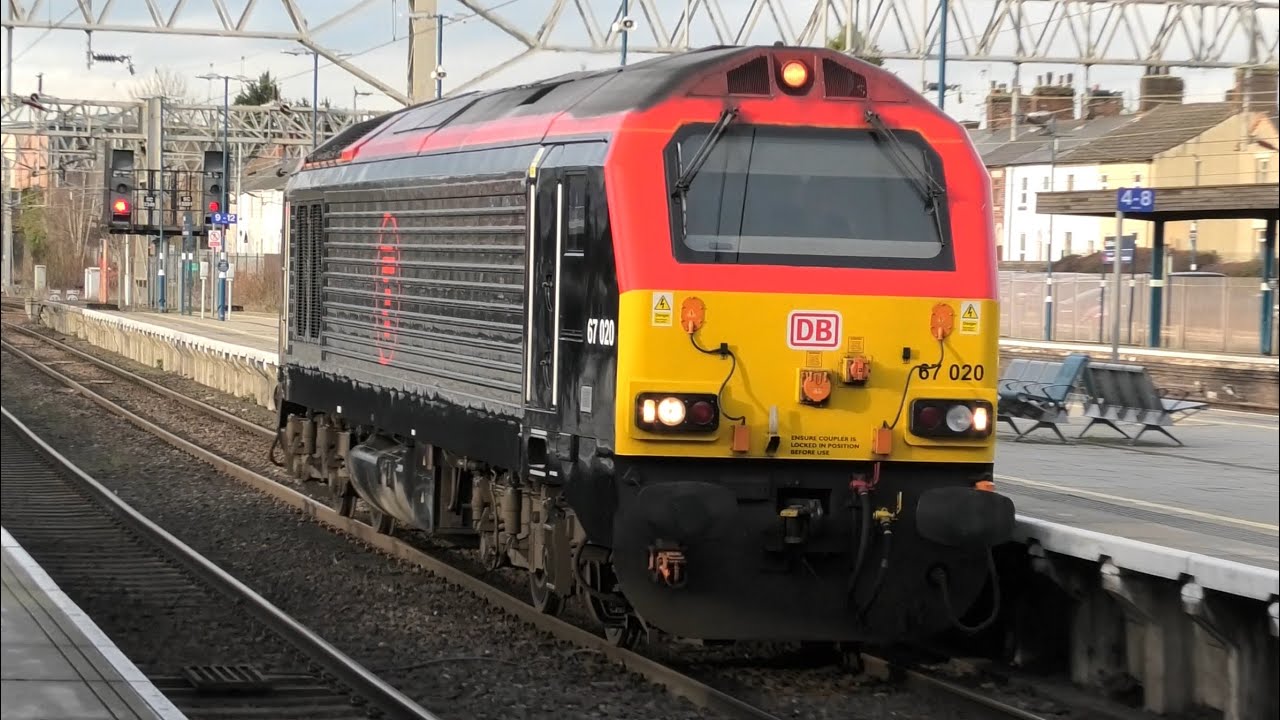 Fantastic Late Afternoon At Stafford Station Freight/passenger/ light Loco trains January 20th 26 