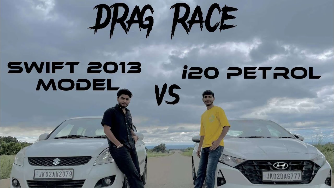 Drag race of i20 2022 petrol vs OLD SWIFT petrol 2013 petrol model .. WHICH ONE WINS ?
