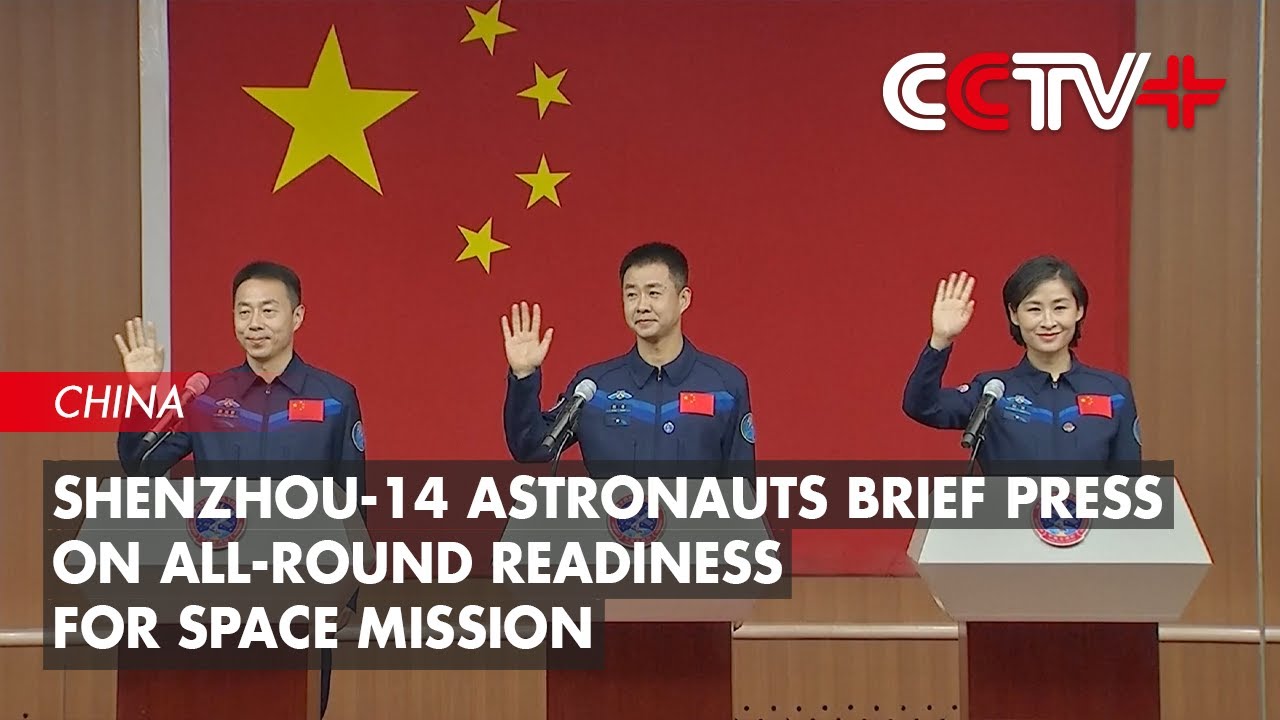 Shenzhou-14 Astronauts Brief Press on All-round Readiness for New Space Mission