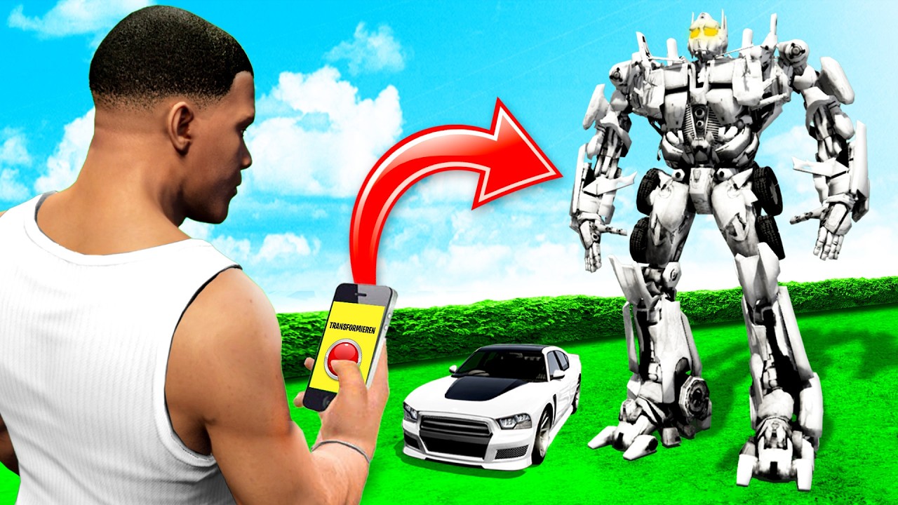 GTA 5 aber FRANKLINS Auto TRANSFORMIERT sich!🚗🤖