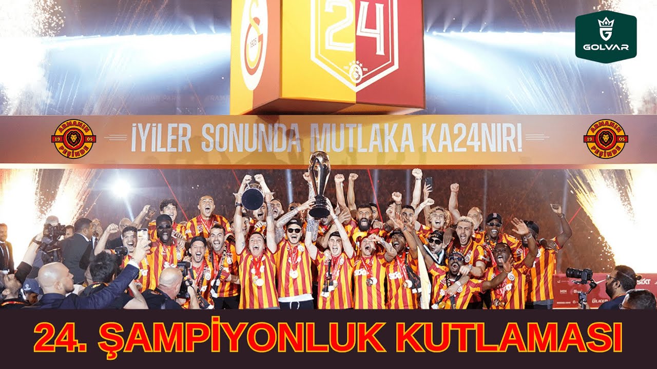 Galatasaray 24. Şampiyonluk Kutlamaları ! Icardi Derin Gs pelerini ile çıktı ! Muhteşem Kutlama