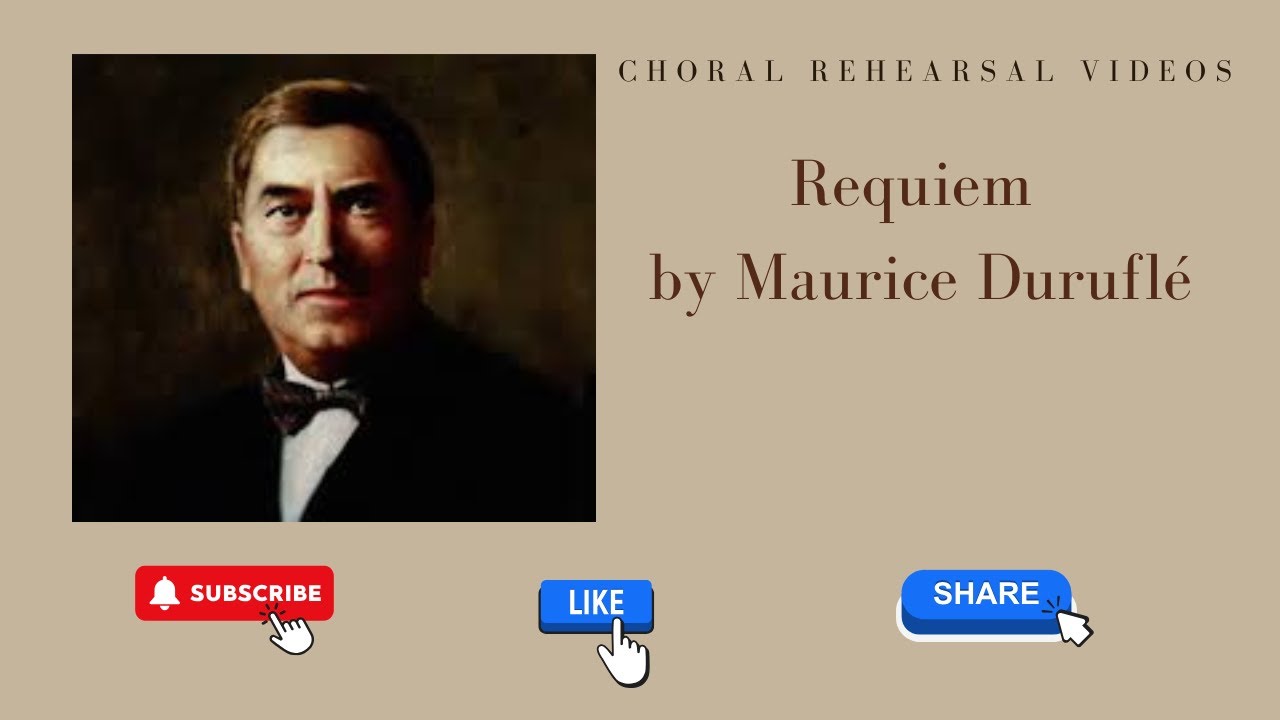 Duruflé Requiem #3 Domine JC 1 staff Soprano 1