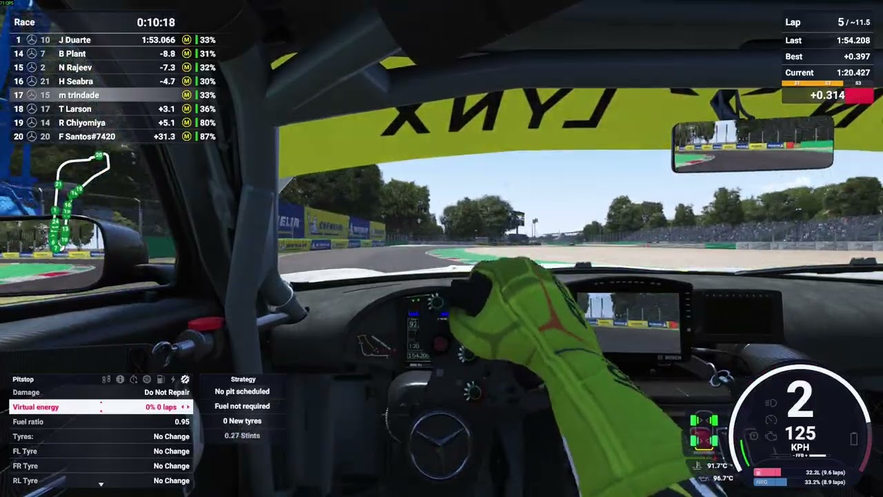 Le Mans Ultimate corrida de recuperacao g29 online