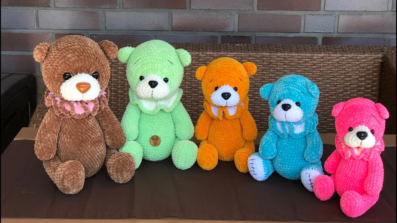 Bären aus verschiedenen Wollarten