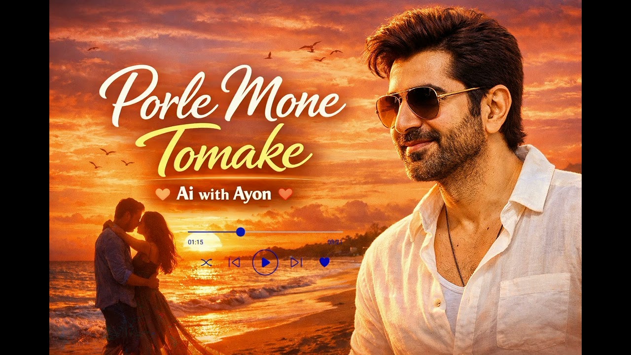 Porle Mone Tomake ❤️ Romantic Song 2026 | #AiwithAyon