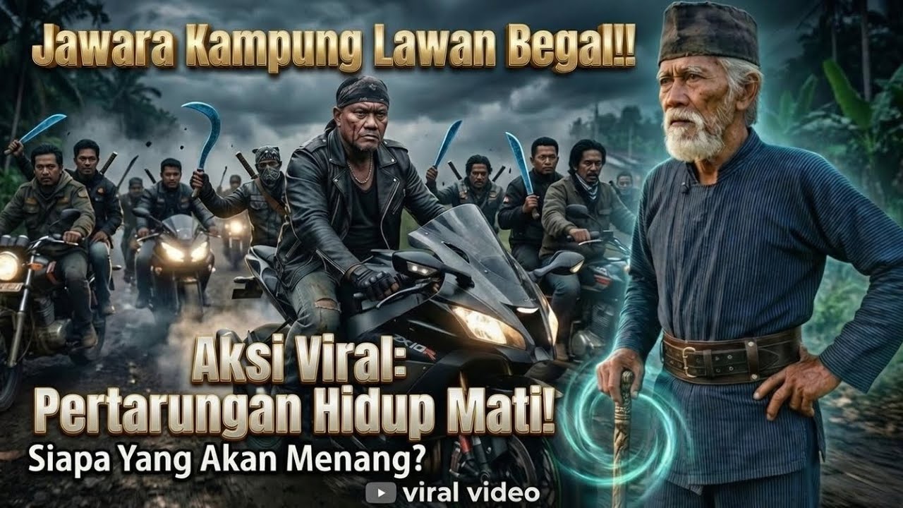 JAWARA KAMPUNG LAWAN GENG BEGAL‼️AKSI VIRAL:PERTARUNGAN HIDUP DAN MATI