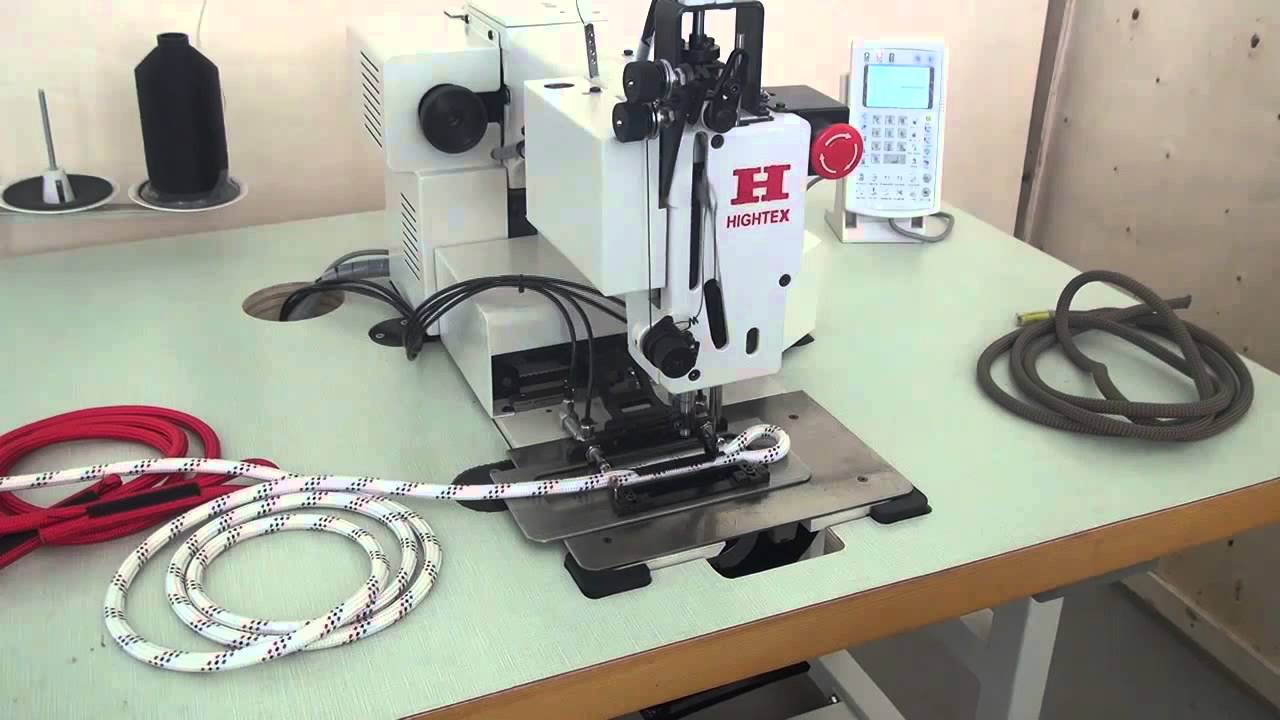 Automatic rope stitching machine for sewing ropes together