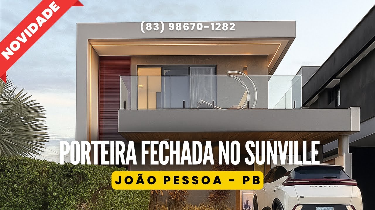 🔴VENDIDA - MANSÃO PORTEIRA FECHADA MOBILIADA NO SUNVILLE RESIDENCE, JOÃO PESSOA - PB
