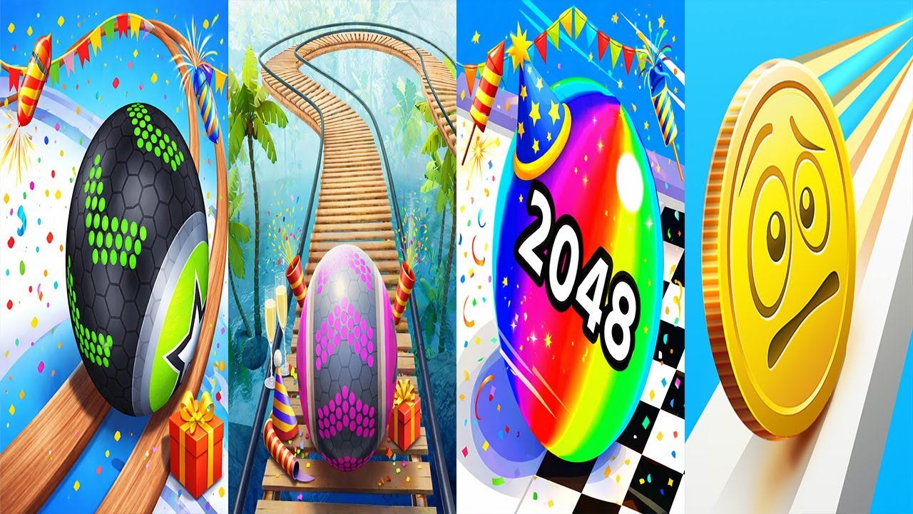 Going Balls VS Rollance Adventure Balls VS Ball Run 2048 VS Coin Rush -Gameplay Android iOS