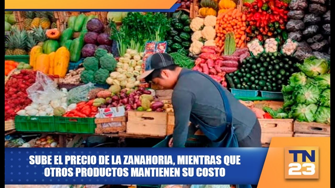 Sube el precio de la zanahoria, mientras que otros productos mantienen su costo