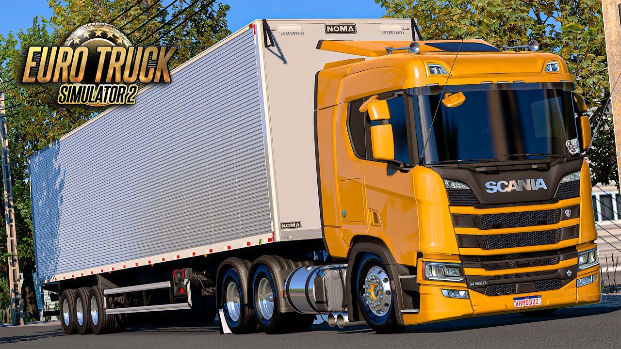 Scania R520 no Baú - Euro Truck 2 Mods 1.49