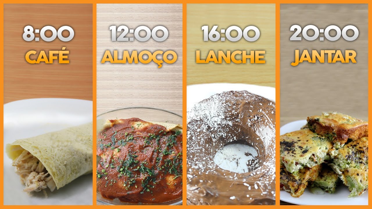 CARDÁPIO SAUDÁVEL COMPLETO | Café, Almoço, Lanche da Tarde e Jantar Saudáveis!