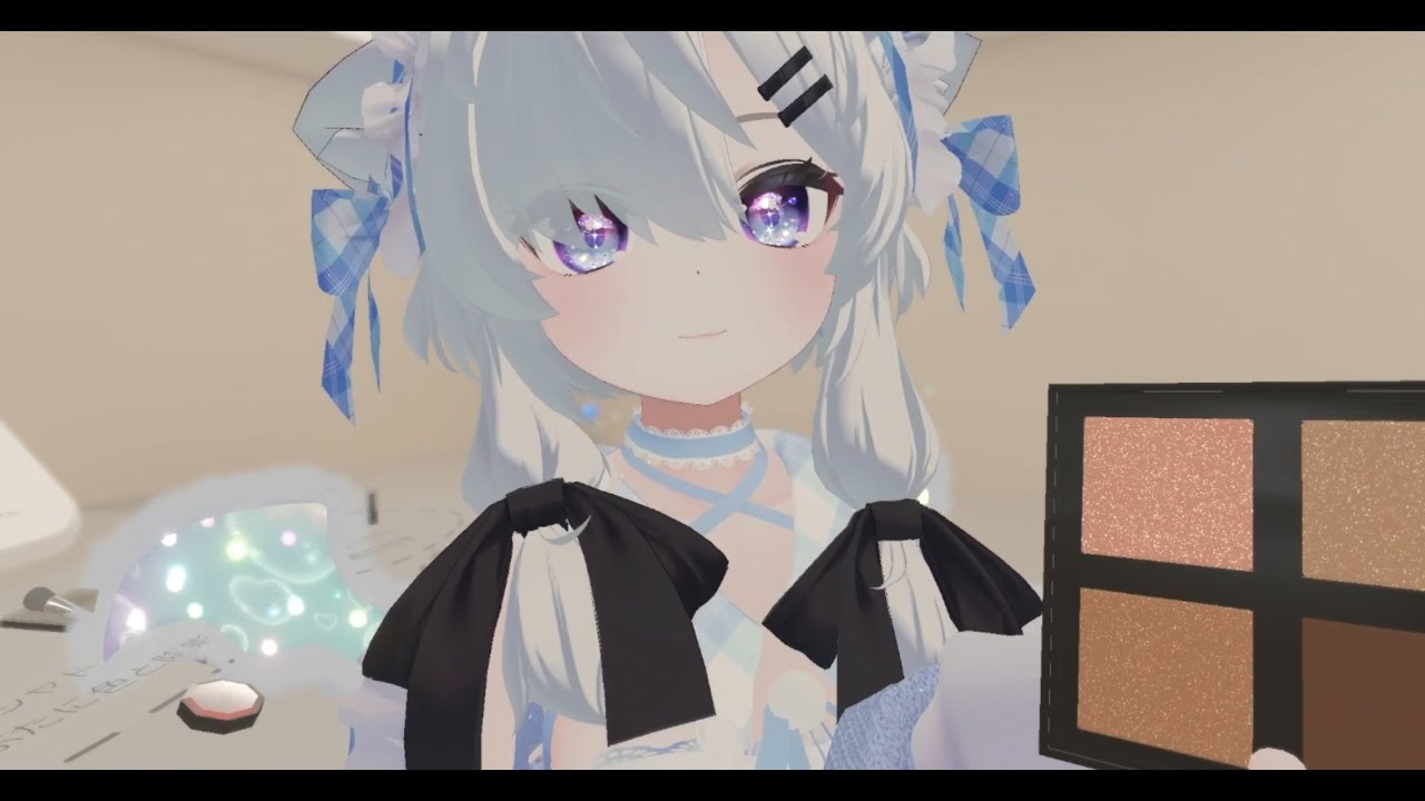 [Rainy晨ASMR💫VRC09] Virtual Makeup Salon & Chill (Whisper + Brush Sounds)💖| Mandarin 🎀忆晨助眠 | 轻语 | 刷子