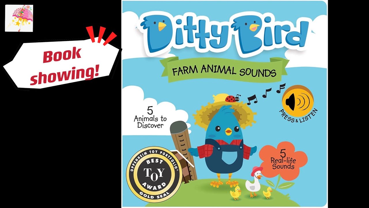 Ditty bird Farm animal sounds | 农场动物有声绘本 ｜宝宝触摸有声音乐绘本｜宝宝学习农场动物声音
