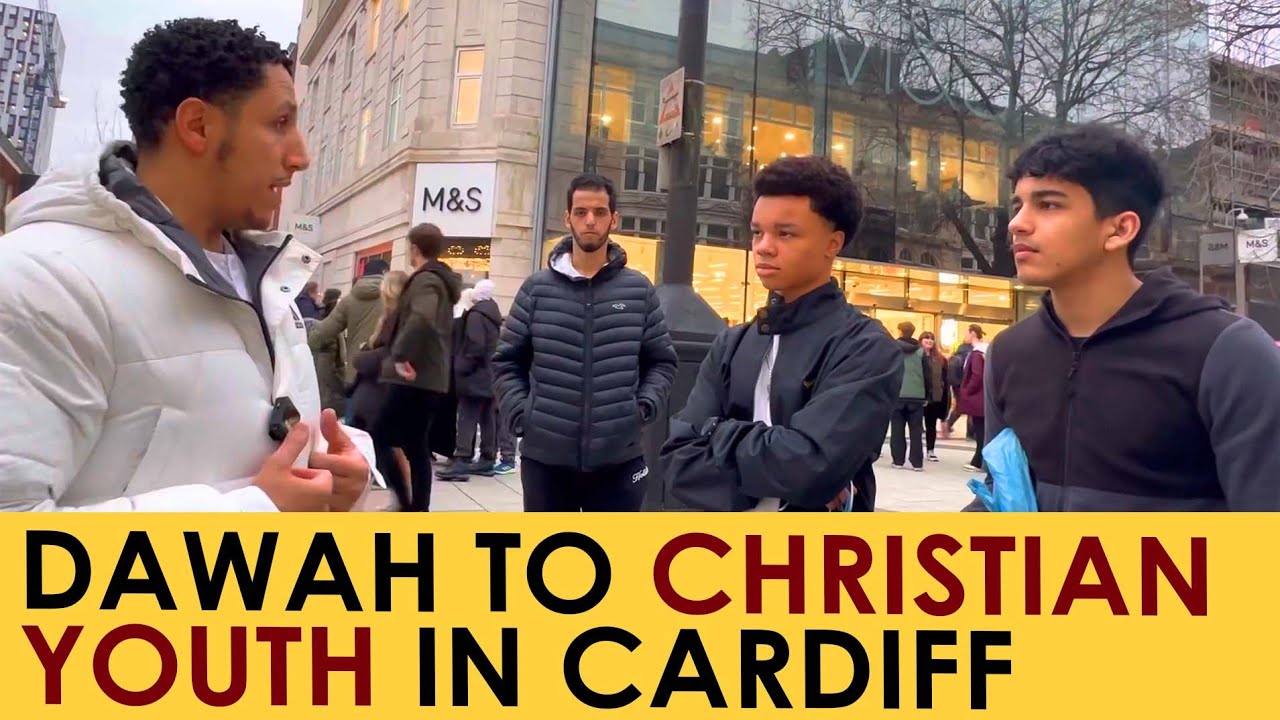 Shamsi Giving Dawah To Christian Youth In Cardiff