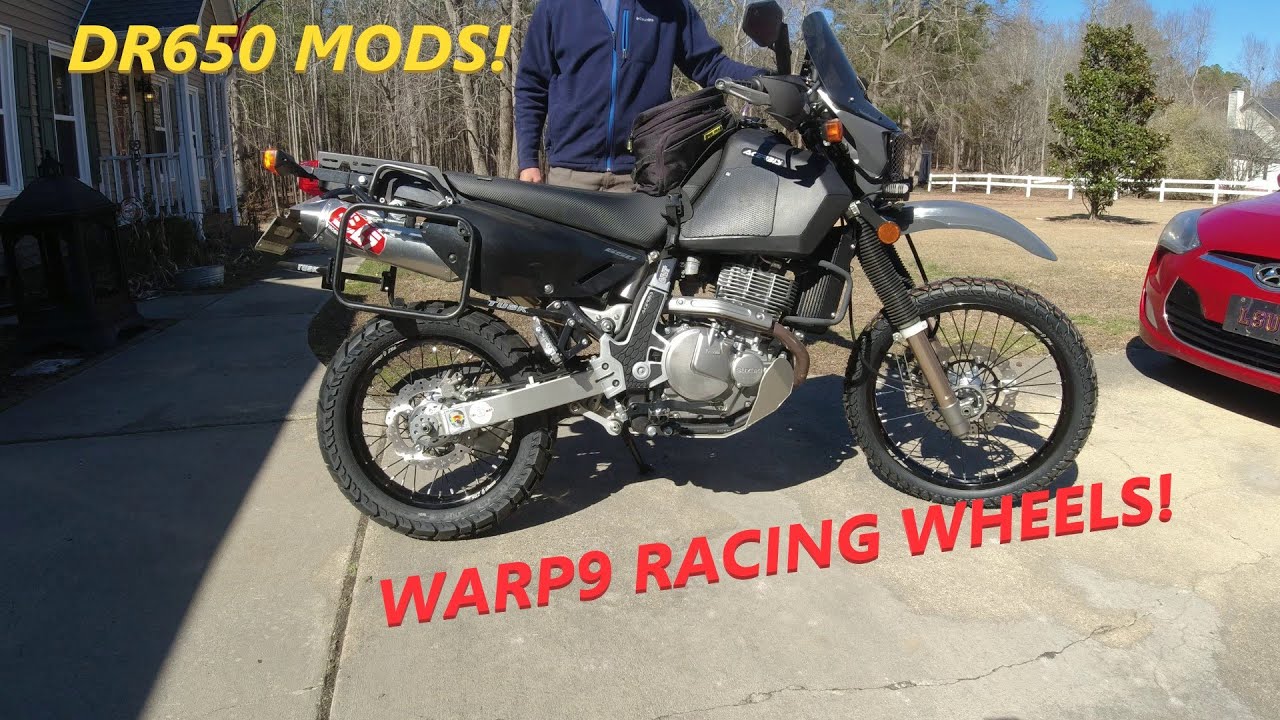 DR650 Changes Part 1 (Warp9 Wheels & Dunlap Trailmax Mission Tires)