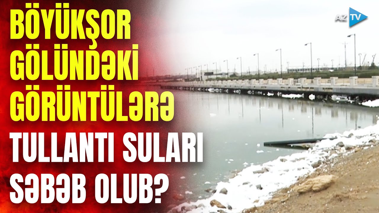 Böyükşor gölündə QƏRİBƏ GÖRÜNTÜLƏR: hadisəyə səbəbə tullantı sularıdır? – RƏSMİ AÇIQLAMA VERİLDİ