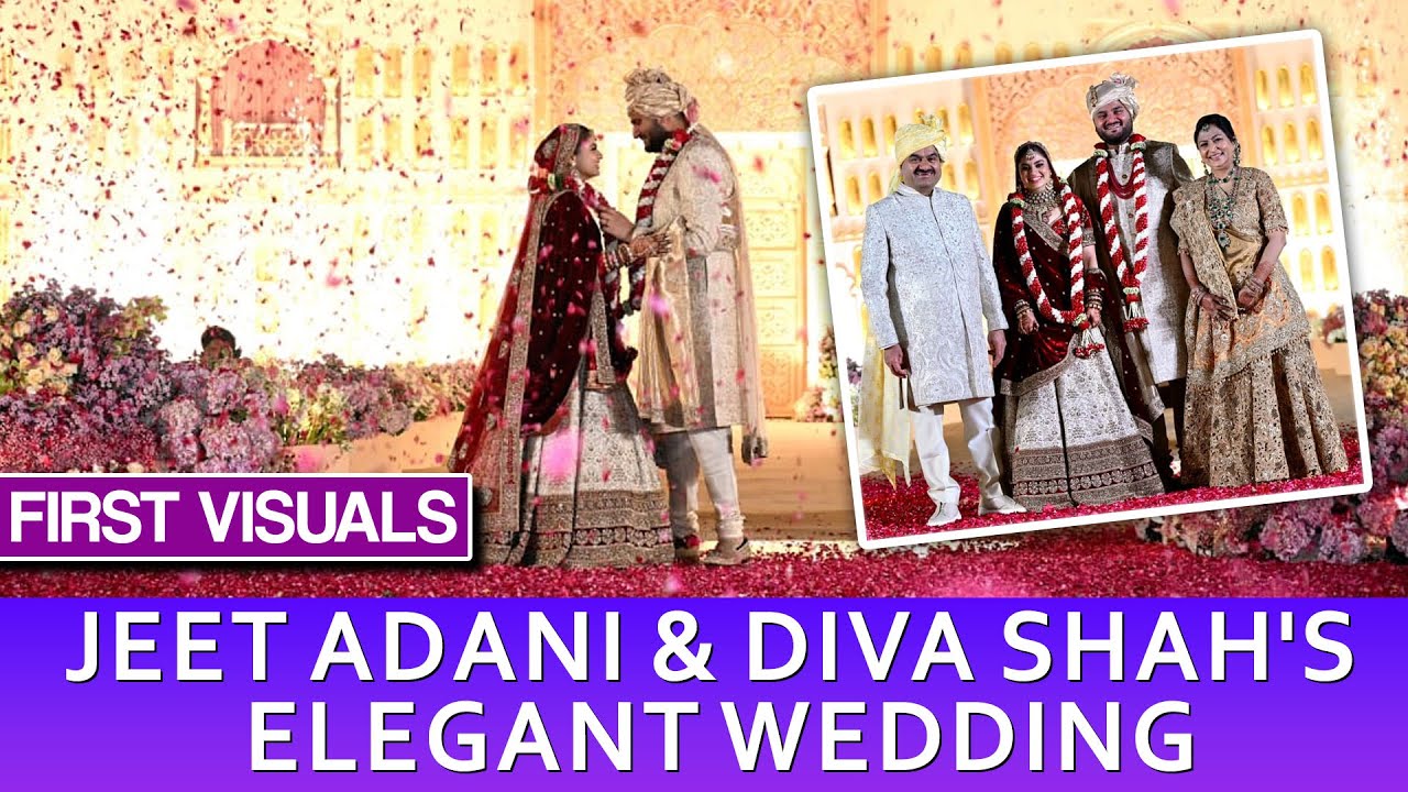 Jeet Adani Wedding Video | First Visuals Of Jeet Adani And Diva Shah's Wedding