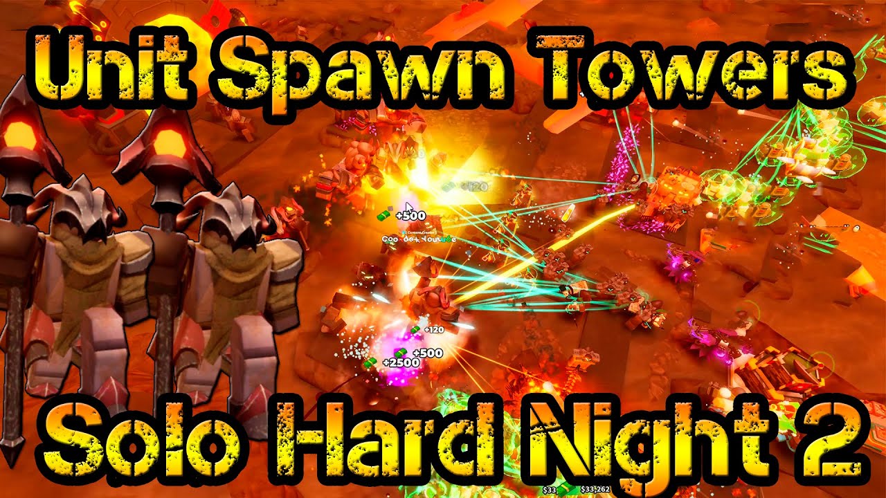 Only Unit Spawn Towers Solo Night 3 Hexscape Event Roblox Tower Defense Simulator
