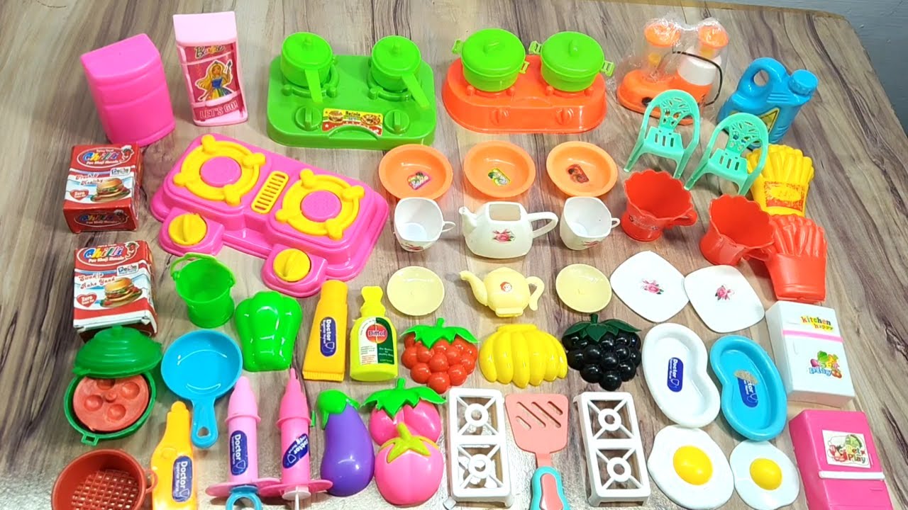 7:55​ Minutes Satisfying with Unboxing Hello Kitty Miniature Kitchen Set | Toy Kitchen Set Unboxing