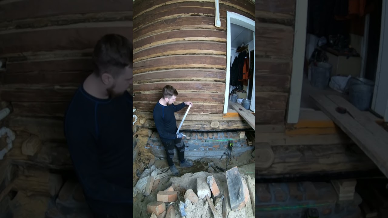 Опускаю полы в старом доме  #ремонт #стройка #вседляремонта #ремонтвдоме #рекомендации #реки #топ
