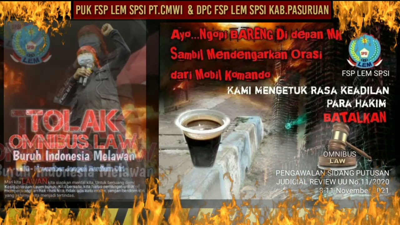 Aksi kawal putusan Judicial Review (last day) #satukomando #hidupburuh #fsplemspsi