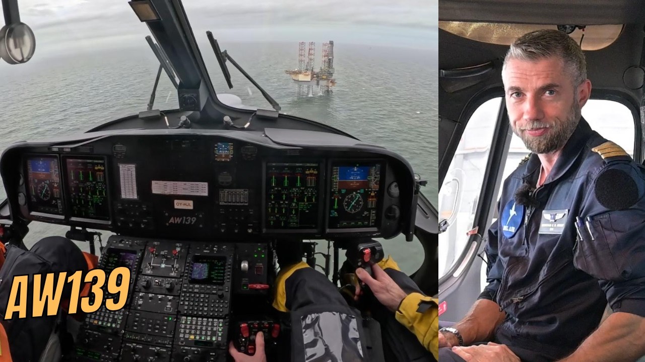 Flying the EPIC AW139 offshore | Real POV | Multi crew IFR