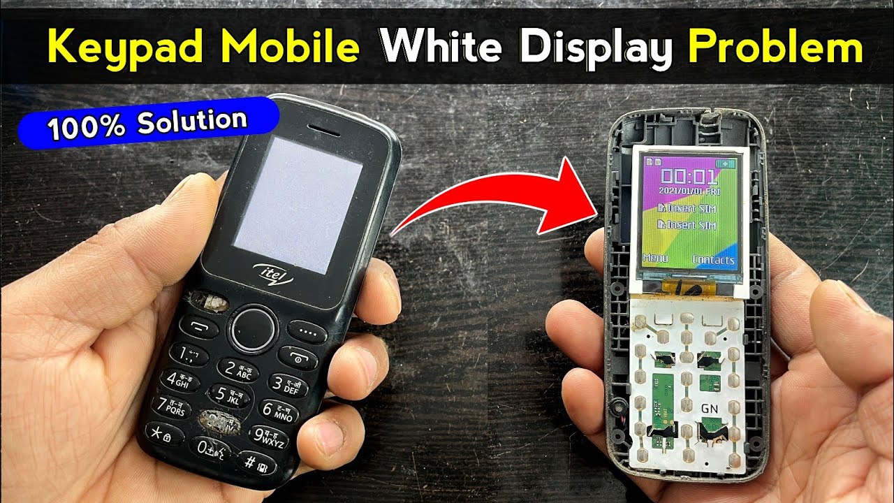Keypad Mobile White Display Problem ✅ 100% सीखने की गारंटी है | Keypad mobile display repair