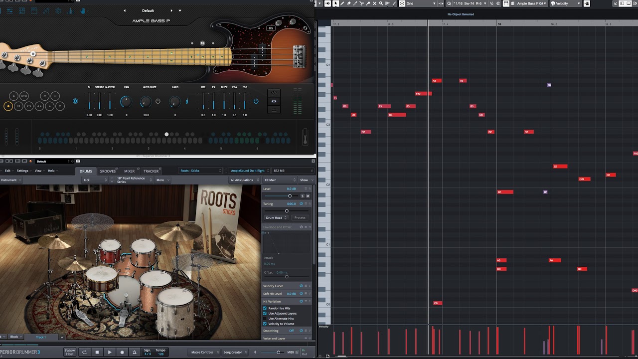 AmpleSound Bass Comparison #2 (ABJ, ABP, ABJF & ABY)
