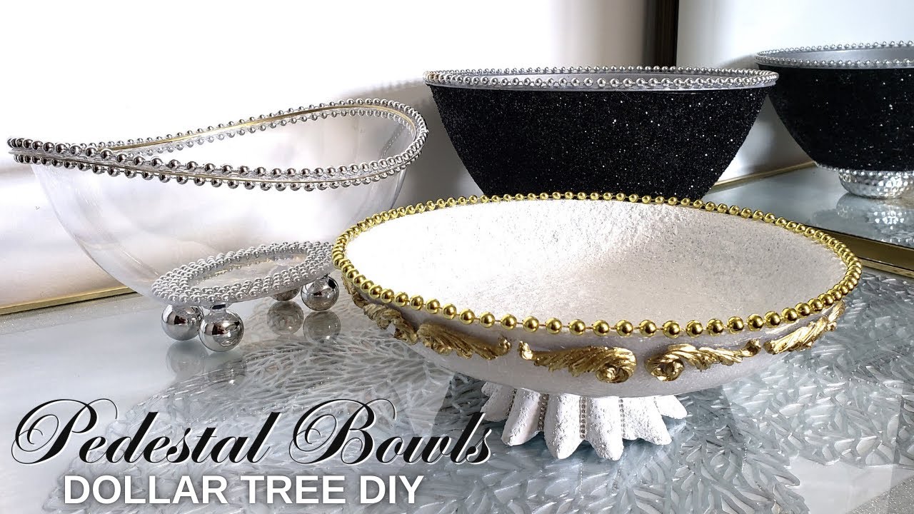 Plastic Bowls Turn Into STUNNING Home Decor (Glam Edition) | Dollar Tree DIY