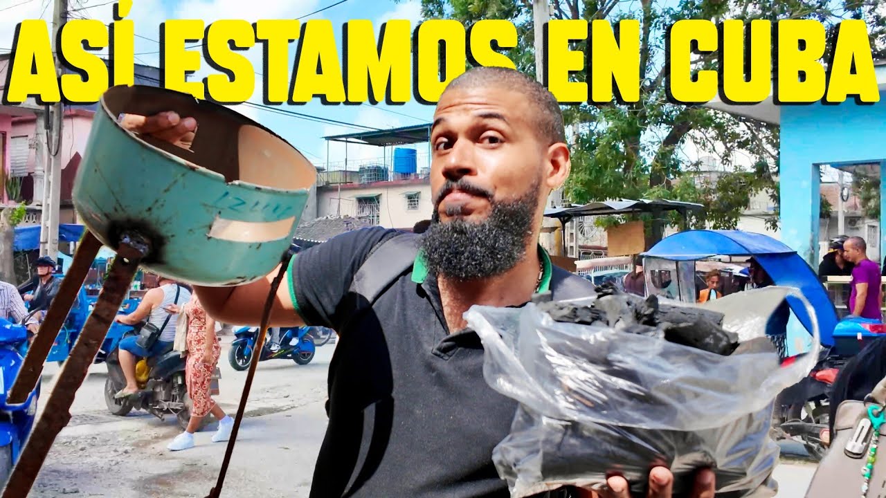 Sin ELECTRICIDAD en CUBA: Cocinar con carbón | La REALIDAD que millones viven cada día en Cuba hoy