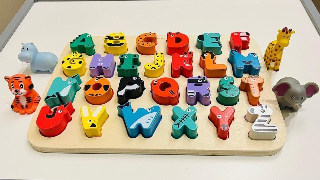 Animal Alphabet Toy Learning For Kids Animal Videos Learn ABC’s ABCD Song Learn Animal Names Sounds