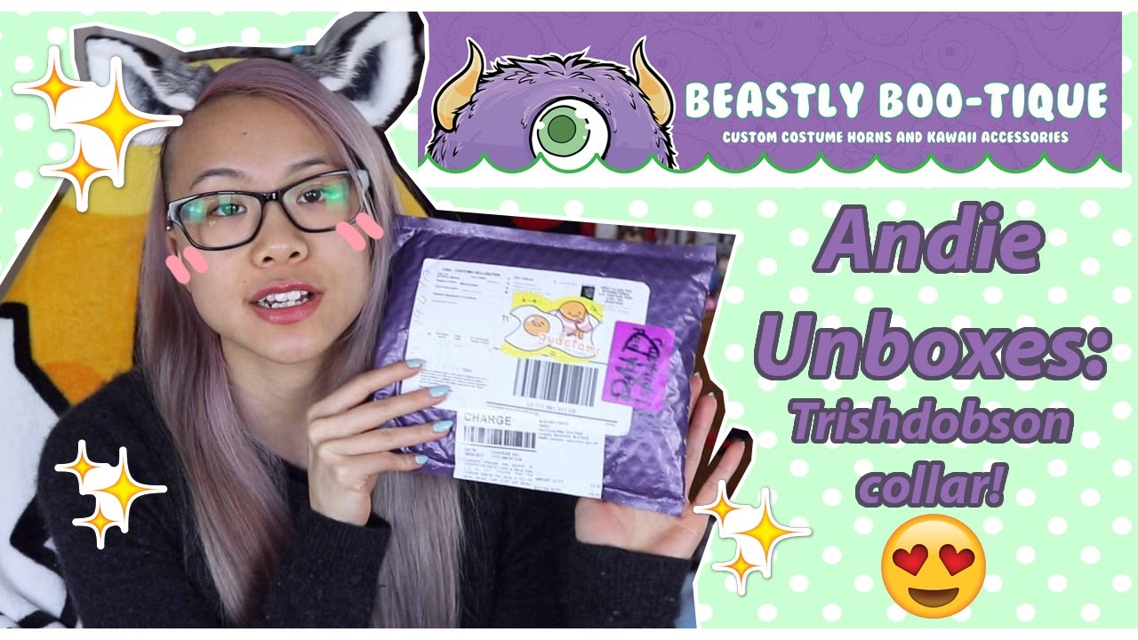 Andie Unboxes: Kitten Collar by TrishDobsonDesigns
